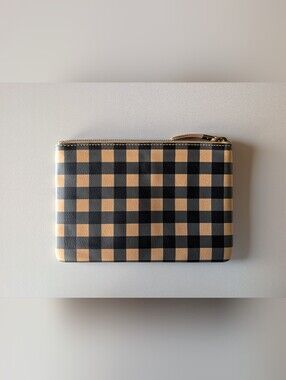 Madewell Buffalo Plaid Zip Wallet Clutch